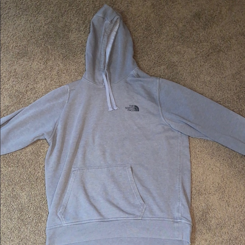 North face hoodie Grey